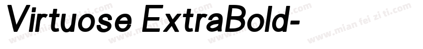 Virtuose ExtraBold字体转换